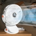 thumbnail image 2 of Rbaofujie Room Fans for Bedroom New Usb Small Fan Elementary School Dormitory Portable Mini Charger Table Clip Home Electric Fan Portable Fan Digital Display Version Rechargeable Fan Fans for Bedroom, 2 of 6