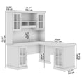 thumbnail image 4 of Bush Westbrook 60W L Shaped Desk with Hutch and Storage - Engineered Wood, 4 of 9