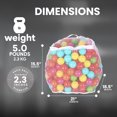 thumbnail image 3 of BalanceFrom 400-Count Play Pit Balls Toy Set for Kids with Mesh Bags, Rainbow Colors, 3 of 10