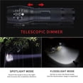 thumbnail image 3 of Camping Flashlight USB Charging Telescopic Focusing LED Tent Power Bank Flashlight with Convex Lens Battery Contacts for Camping Outdoor Travel, 3 of 9