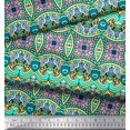thumbnail image 2 of Soimoi Poly Georgette Fabric Geometric & Paisley Decorative Fabric Prints by Yard 52 Inch Wide, 2 of 2
