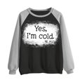 thumbnail image 5 of Chandails à Capuchon de Mode pour Femmes 2023 T-shirt Imprimé Manches Longues Blouse Col Rond Hauts Décontractés Chandail en Molleton 50 % de Rabais Liquidation Costumes Halloween/noël, 5 of 5