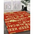 thumbnail image 3 of Ahgly Company Tapis Rond Lavable en Machine Intérieur Transitionnel Orange, 5 Pieds Rond, 3 of 7