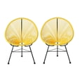 thumbnail image 1 of ACAPULCO CHAIR Wire Chair-JAUNE ENSEMBLE DE 2, 1 of 3