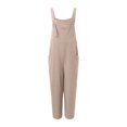 thumbnail image 3 of TrendOFT Combinaison une Pièce Femme Décontractée Été Ample Sans Manches Bretelles Spaghetti Réglables Pantalon Grand Extensible avec Poche Combinaisons une Pièce Kaki S, 3 of 4