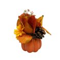 thumbnail image 1 of Pumkpin w/ Mini Pumkpins and Floral Décor, 1 of 5
