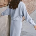 thumbnail image 4 of Womens 2 Piece Sweater Skirt Set - Polyester, Mock Neck, Long Sleeve - S-XXL, 4 of 4