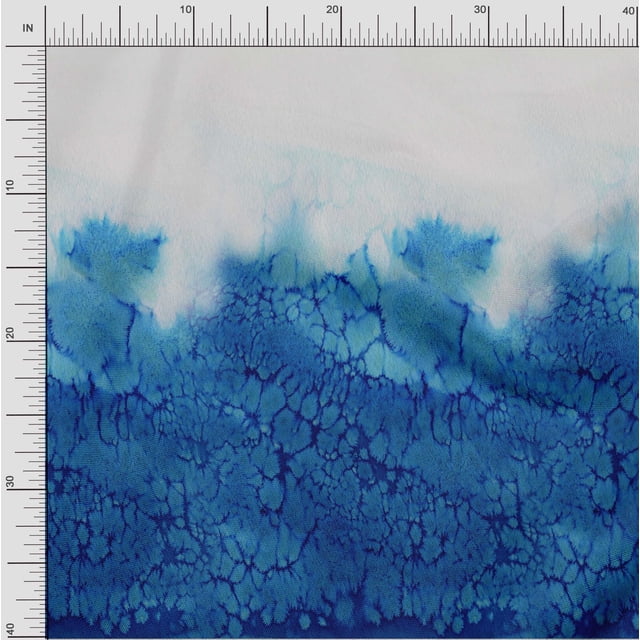 oneOone Cotton Cambric Blue Fabric Texture Panel Craft Projects Decor Fabric Printed By The Yard 56 Inch Wide