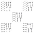 thumbnail image 2 of Transemion 10 Pieces Stainlee Steel Nose Ring Earring Studs Festive Lip Eyebrow Punk Style A 5Set, 2 of 6