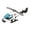 Blanc, variante sur HILABEE Hélicoptère en Alliage Moulé sous Pression Décoration de Gâteau Cadeau de Fête Collection Avion Blanc