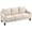 Beige, variant on HOMCOM 3 Seater Sofa, Linen Fabric Couch with Pocket Spring, Charcoal Grey