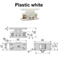 thumbnail image 5 of yeacher Heavy-Duty Spring Latch with Dual Roller Mechanism - Durable Plastic & Zinc Alloy Construction for Cabinets, Drawers, and Doors - Easy Installation with Included Screws - White Plastic Finish, 5 of 5