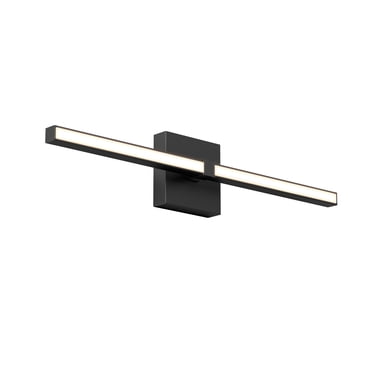 Artika Convertible Pro Modern LED Bathroom Vanity Light Fixture, Matte Black