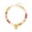 Color 08, variant on Faty-T Chunky Heart Necklaces for Women Colorful Resin Beaded Choker Necklace Gold Puffy Heart Statement Necklace Trendy Acrylic Choker Jewelry