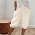 thumbnail image 2 of Tranfacy Shorts pour Femmes, Shorts pour Femmes Décontractés, Shorts de Couleur Unie pour Femmes Shorts Décontractés Capris, 2 of 7