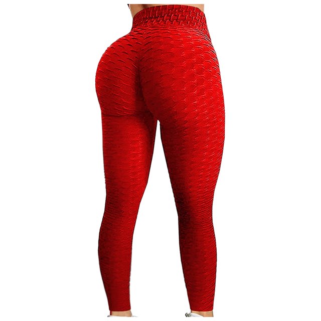jsaierl Womens High Waisted Workout Yoga Pants Seamless Butt Lifting Leggings Compression Tummy Control Stretchy Jogger Tights