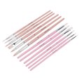 thumbnail image 2 of Nylon Paint Brush Watercolor Paint Brushes Paint Brushes For Acrylic Painting Watercolor Brush Set 12pcs Nylon Paint Brush Washable Cleanable Nylon Wool Material Different Colors, 2 of 8