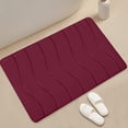 thumbnail image 5 of Fridja Washable Bathroom Mat, Memory Foam Bath Mat for Bathroom, Absorbent Bathroom Rug Non-Slip Rubber Back, 15.7''x23.6'', Red, 5 of 5