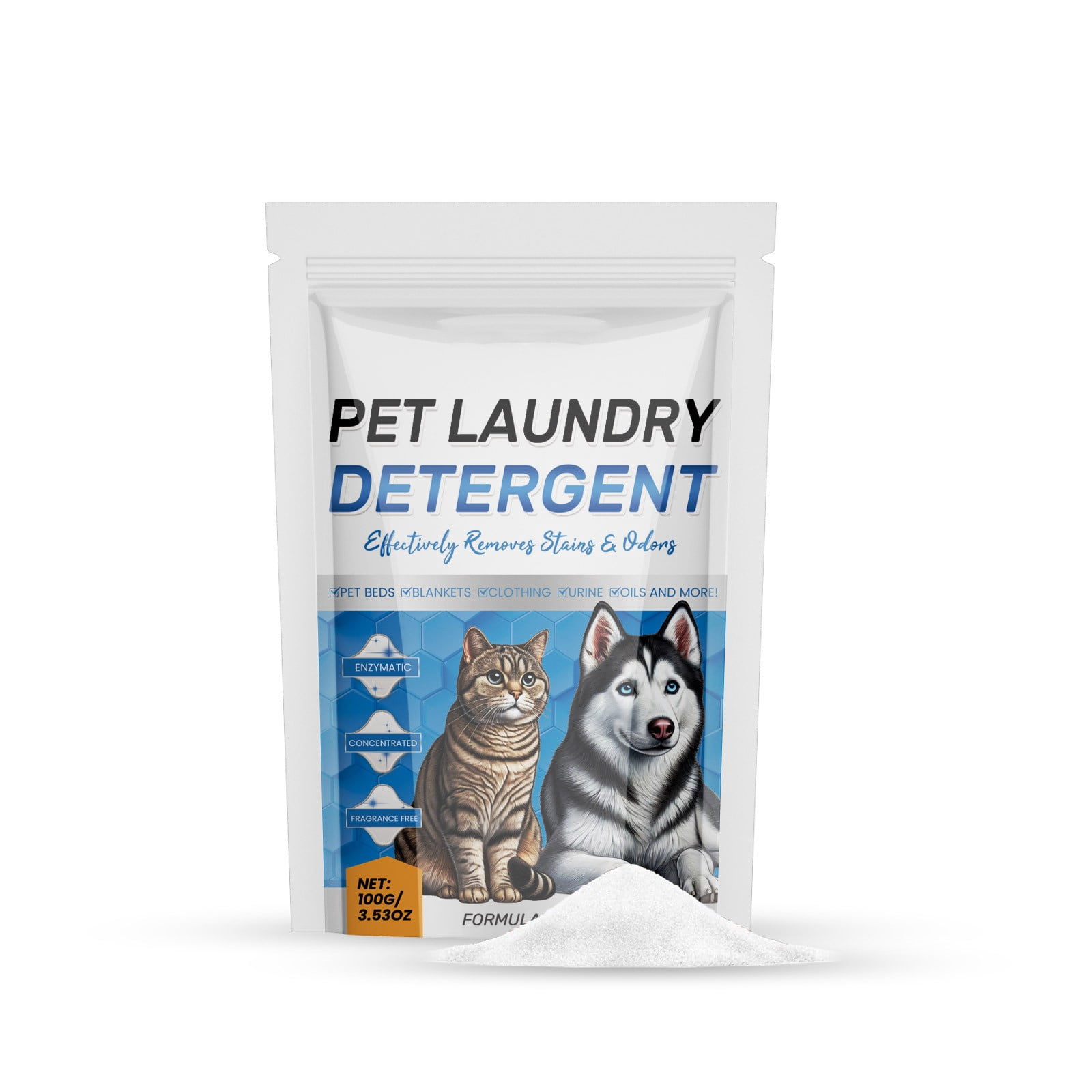 Laundry Detergent Powder For Pet Households Removes Urine Odor And Stains From Clothing And Blankets Safe Effective Formula For Multi Surface Cleaning