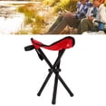 thumbnail image 4 of Camping Stool, Safe Camping Tripod  High Load Bearing Capacity Portable Ergonomic Design With Lanyard For Travel For Outdoor Red, 4 of 8