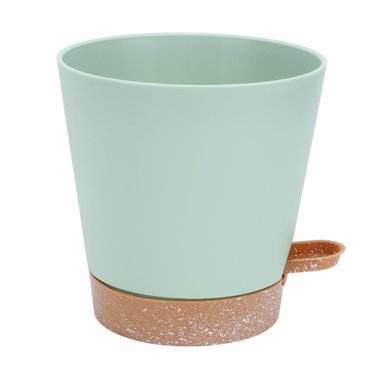 6 Pcs Pot de Fleurs en Plastique à Arrosage Automatique, Pot de Fleurs Minimaliste avec Réservoir pour Prévenir la Surarrosage, Petits Pots avec Boucle pour Plantes d'Intérieur