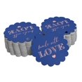 thumbnail image 1 of Inkdotpot 50 Pack Made With Love Text Favor Paper Tags Craft Real Rose Gold Foil Hang Tags, 1 of 6