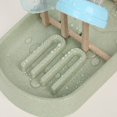 thumbnail image 4 of Oleegame 1PC Shower Soap Dish With Hook Tray Drains Baby Rack Plastic Drains Teat Rack Drying Cup Bottle Organizer Kitchen，Dining Bar Green, 4 of 4