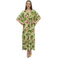 thumbnail image 1 of Bimba Kimono Long Vert pour Femmes avec Cordon de Serrage Kaftan-26, 1 of 6
