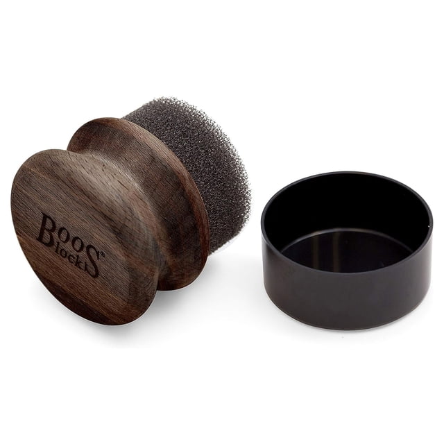 John Boos Butcher Block Oil & Cream Applicator for Wood Surfaces, Walnut