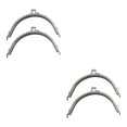thumbnail image 3 of Maytalsory 2piece Classically Vintage Metal Frame Kiss Clasp Lock Widely Used Sturdy And Durable Made silver 15CM 2Set, 3 of 6