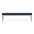 thumbnail image 4 of Lenox Steel Reception Waiting Room Healthcare 3-Seat Bench / Silver Steel / Blue, 4 of 5