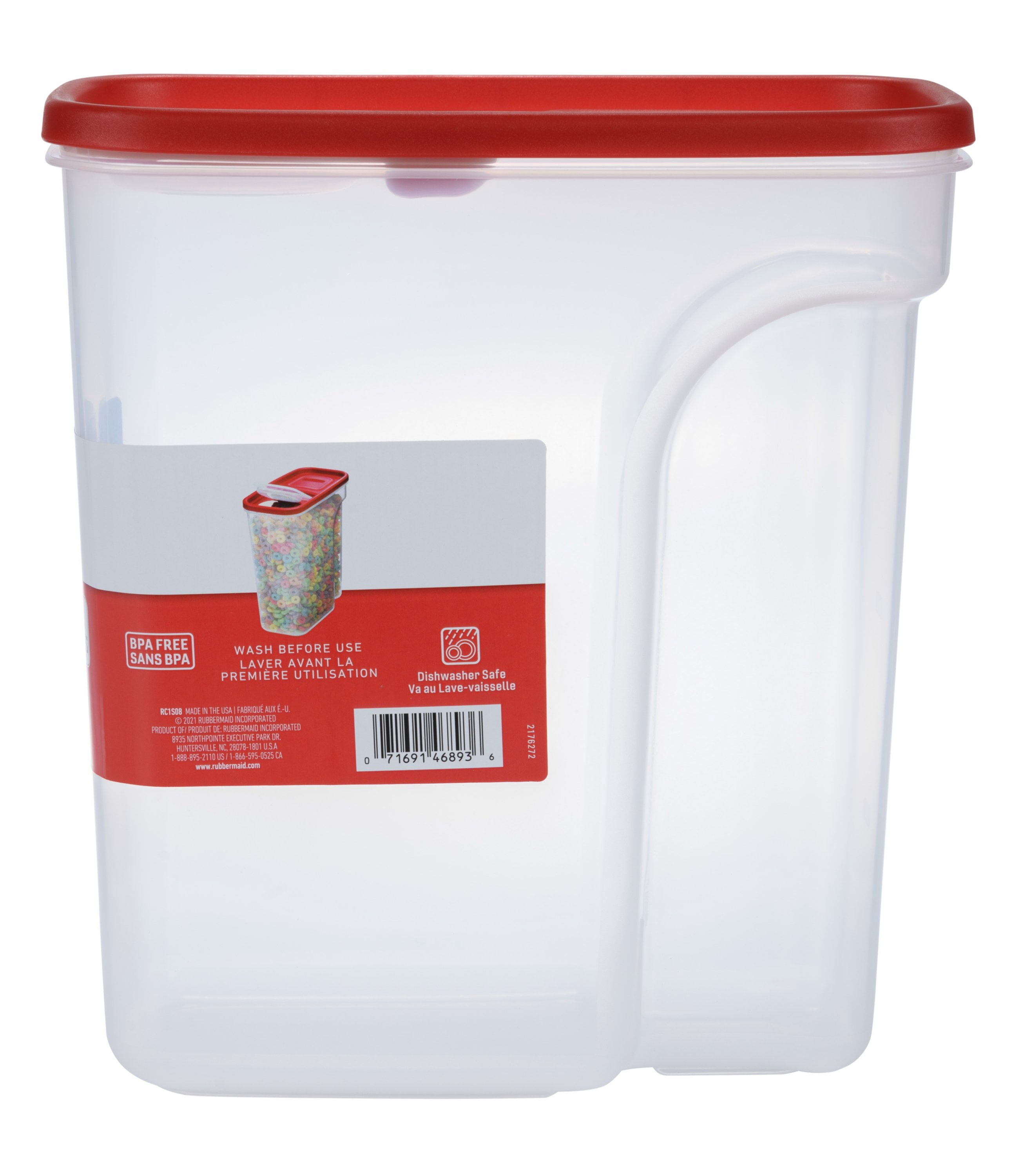 Rubbermaid Cereal Keeper Modular Pantry Food Storage Container, 4.3 L (18 Cup), 1 Count