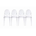 thumbnail image 1 of Heavenly Collection Clear Plastic Armless Chair, 1 of 9