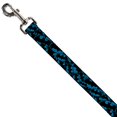 thumbnail image 2 of Dog Leash Bat Signals Stacked Blue Black 4 Feet Long 1.0 Inch Wide, 2 of 3