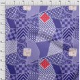 thumbnail image 4 of oneOone Silk Tabby Dark Purple Fabric Block Sewing Craft Projects Fabric Prints By Yard 42 Inch Wide, 4 of 5