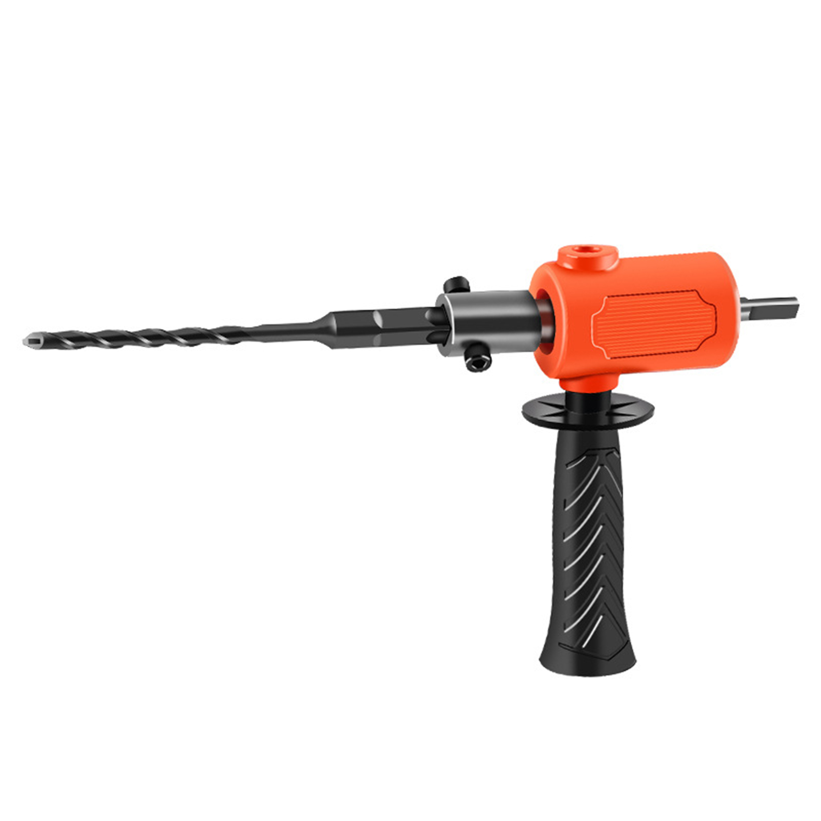 TFixol Electric Drill to Hammer Drill Adapter, Orange Conversion Head for Corded and Cordless Drills with Accessories