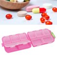 thumbnail image 1 of Étui à Médicaments, Boîte à Médicaments en Plastique Compacte pour Médicaments Bleu, Blanc, Rouge Rose, Violet, 1 of 7