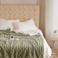 thumbnail image 4 of Flannel Throw Blanket with Geometric Pattern | Insulating Wind Cover for Warmth | Cozy Nap Shawl for Couch, Office, or Car | Machine Washable Conditioning Blanket, 4 of 7