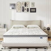 Happiland Queen Mattress, 12 Inch Hybrid Memory Foam Mattress in a Box, with Upgrade Individually Pocket Springs, Pressure Relief, Breathable Comfort and Durable, CertiPUR-US, Medium Firm