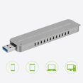 thumbnail image 4 of USB3.1 Type-A+Type-C 2-in-1 to NVME Hard Disk Box SSD Hard Disk Drive Case Enclosure, 4 of 8