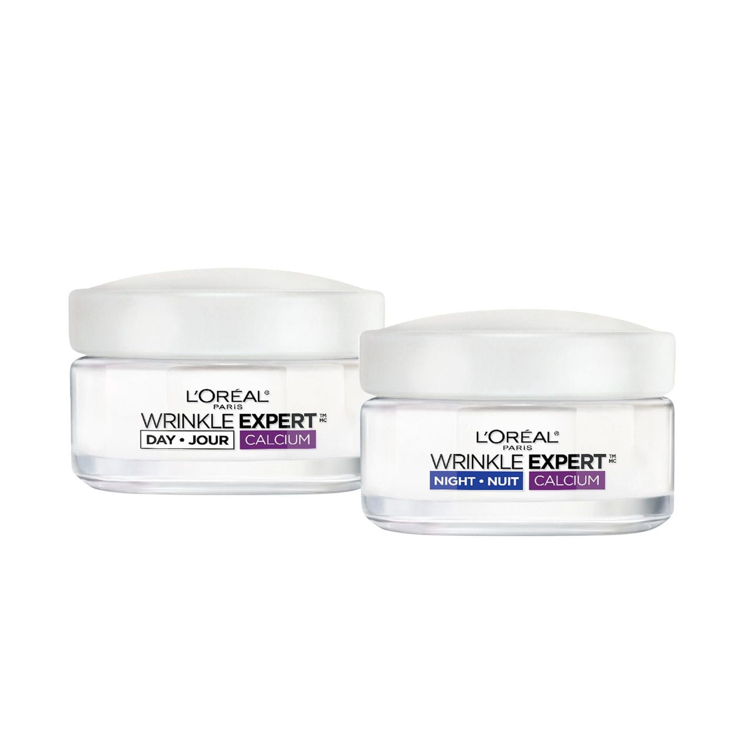 Anti-Wrinkle Day & Night Moisturizers 55+ with Calcium, Skin Care Kit | Wrinkle Expert