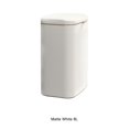 thumbnail image 2 of tredstone Stainless Steel Trash Can Durable And Stylish Kitchen Essential Hanging Kitchen Garbage Can white 8L, 2 of 6