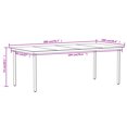 thumbnail image 4 of vidaXL 7 Piece Garden Dining Set Black, 4 of 4