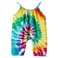 thumbnail image 1 of Toddle Sleeveless Jumpsuit with Tie-dye Pattern Printing Elastic Closure Clothing, 1 of 3