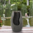 thumbnail image 1 of 14 in. 2 gal Modern Decorative Concrete Pot Electric Garden Fountain, 1 of 1