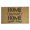 thumbnail image 1 of Summer Outdoor Coconut Coir Doormat Non Slip Doormat Rug with Rubber Backing Natural, Low Profile, Durable Rug for Indoor Entry Floor Washable Waterproof Home Gift for Housewarming 16x24IN, 1 of 7
