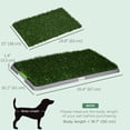 thumbnail image 3 of PawHut Artificial Grass Pee Pad for Dogs Potty Training, 3 of 10