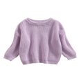 thumbnail image 1 of Toddler Boys Girls Knit Sweater Oversized Sweatshirt Fall Winter Pullover Tops, 1 of 6