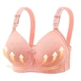 thumbnail image 2 of Yuyuzo WirelessBras for Women V Neck Full Coverage Bralettes Seamless Adjustable Strap Push up Bra, 2 of 3