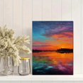 thumbnail image 2 of Qisvanset Vibrant Sunset Gradient Abstract Canvas Print 12x16 Inch Lobby Wall Art, 2 of 8